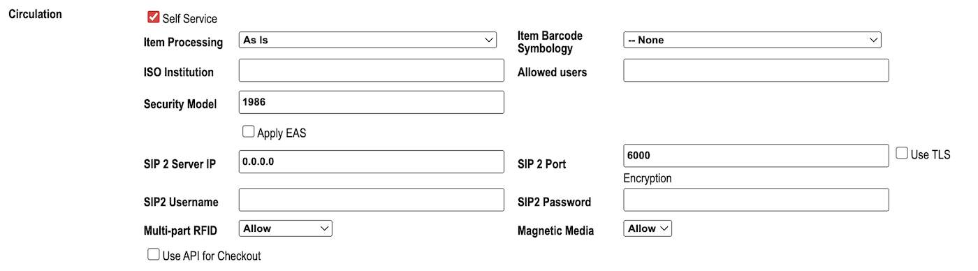 CMS Self-Check Circulation